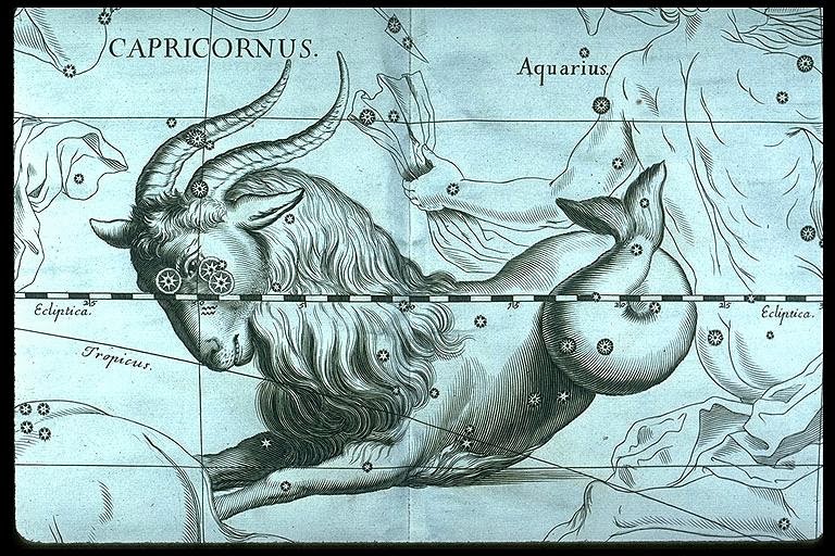 Козерог созвездие созвездия. Capricornus гевелий. Гевелий Козерог. Созвездие козерога гевелий. Гевелий Ян козерога.